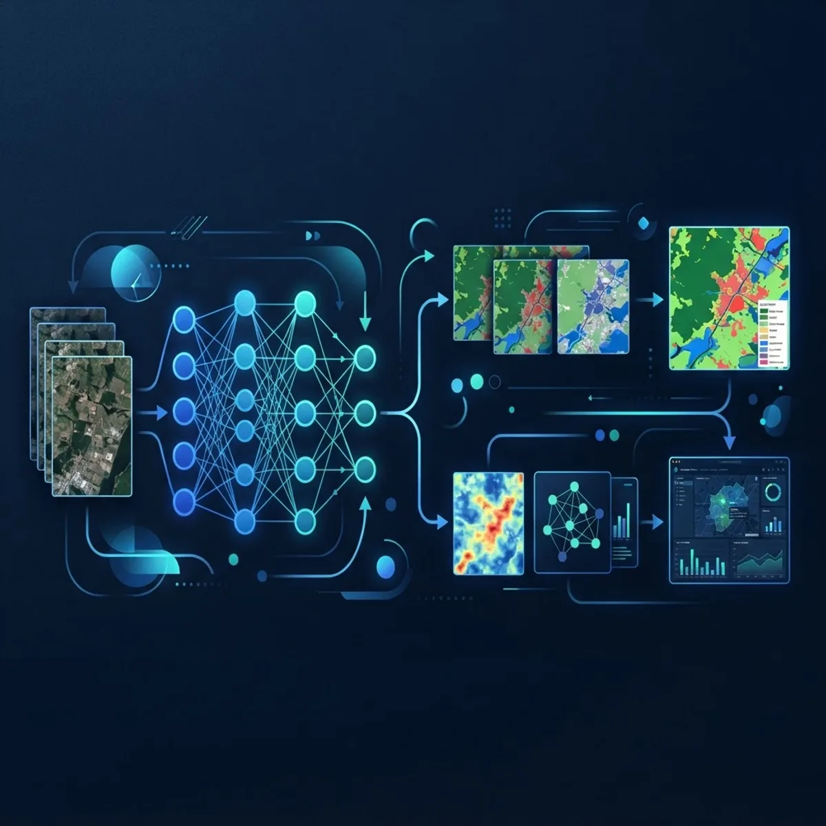 Machine learning workflow for geospatial data