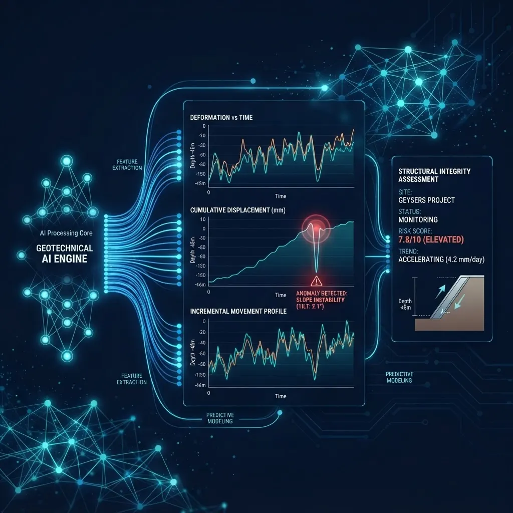 Geotechnical AI data analytics visualization