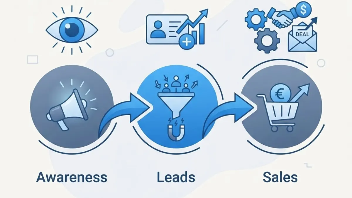 Google Ads business goals alignment diagram