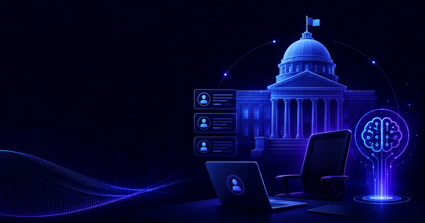 Government AI jobs cover illustration