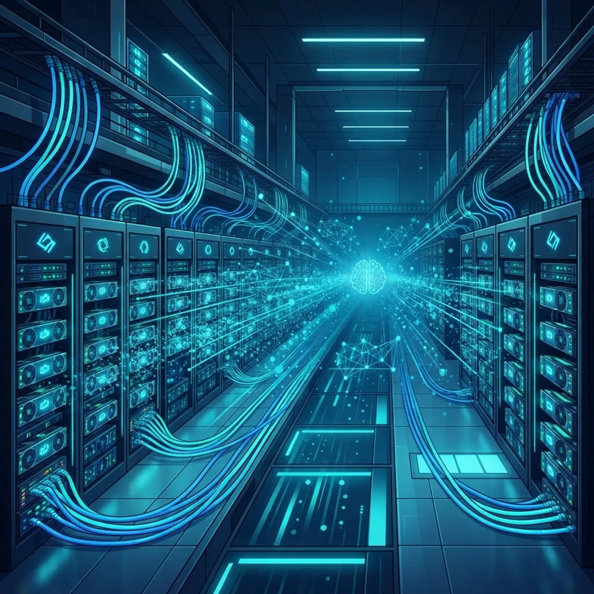 GPU compute cluster for AI training