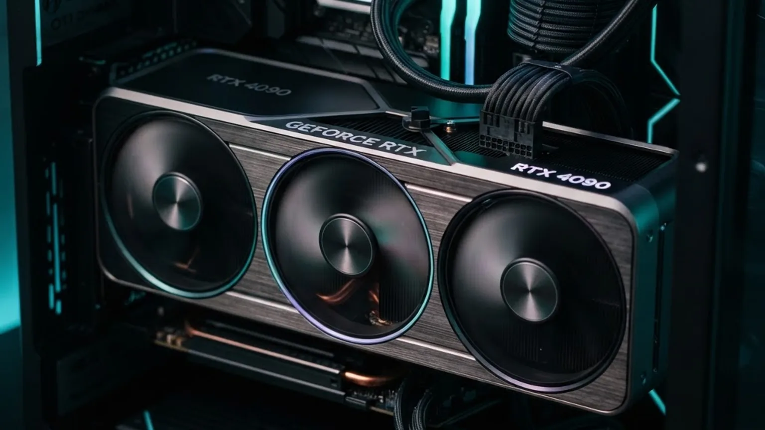 Modern graphics card with ray tracing and AI upscaling hardware