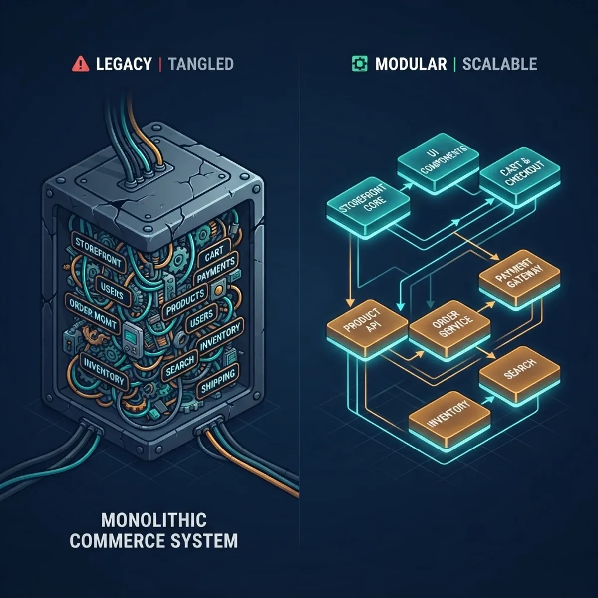 Headless versus traditional ecommerce platforms