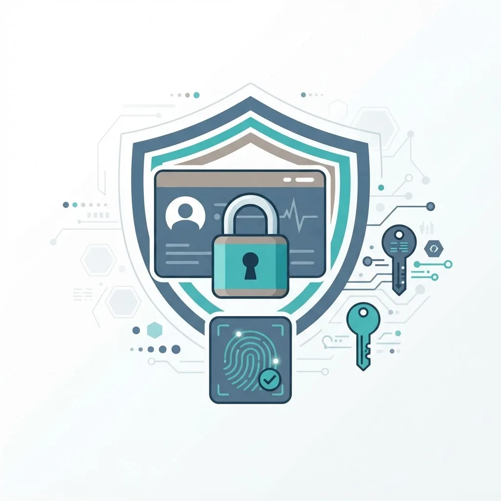 Encryption biometric authentication and layered security for patient data