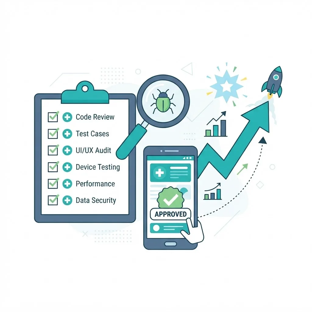 Quality assurance checklist and launch readiness for a medical application