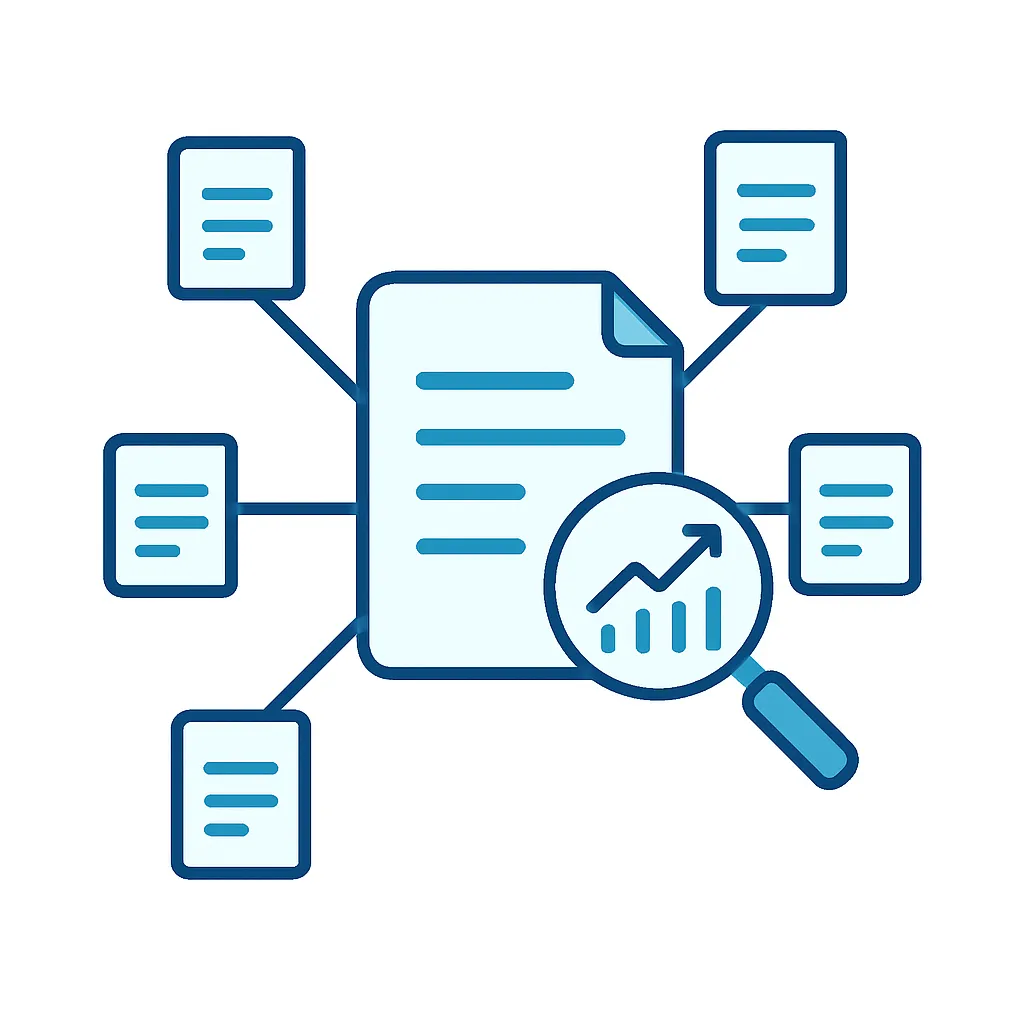 Pillar pages and search engine rankings concept illustration