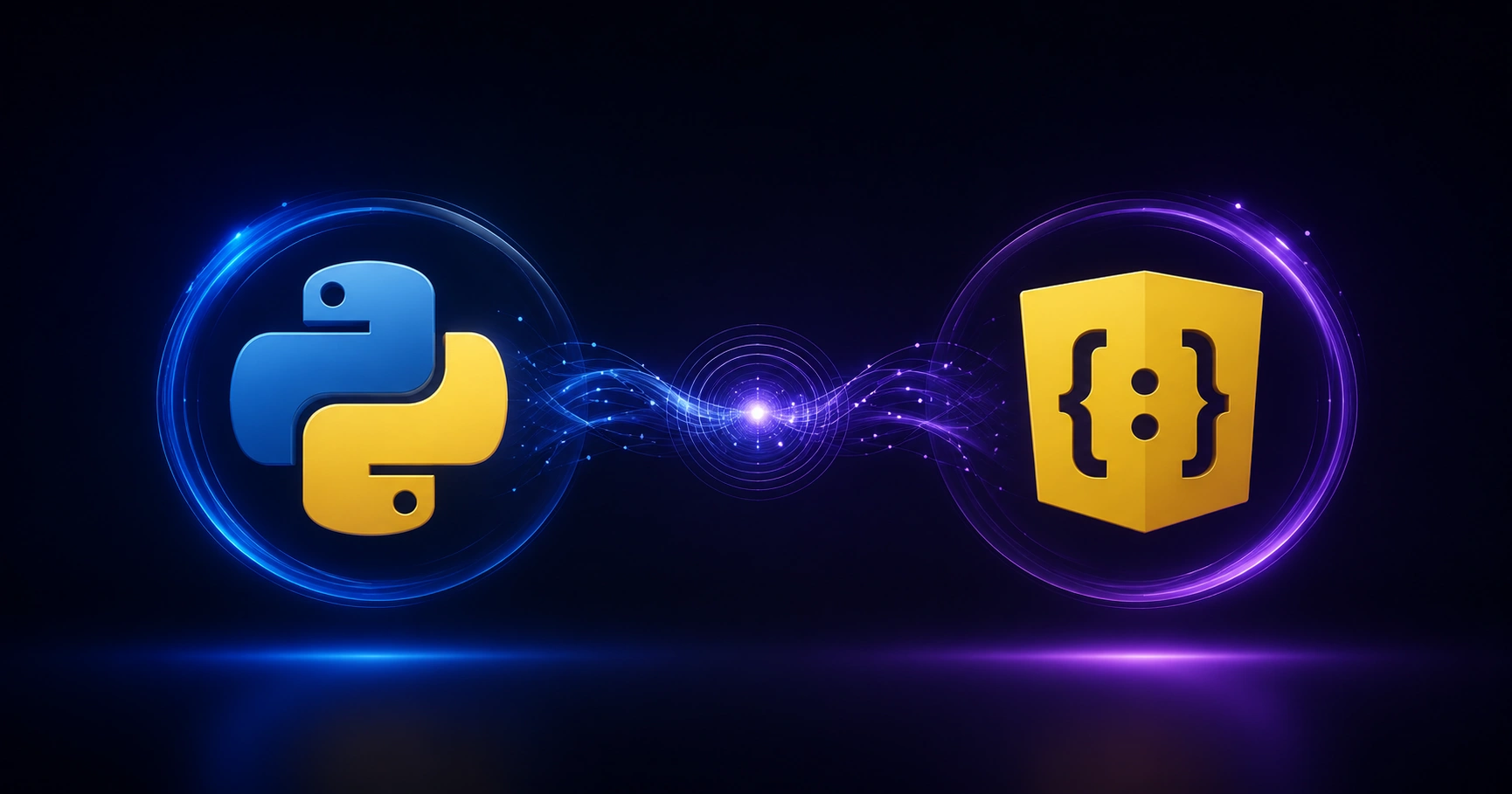 Python and JavaScript comparison cover illustration