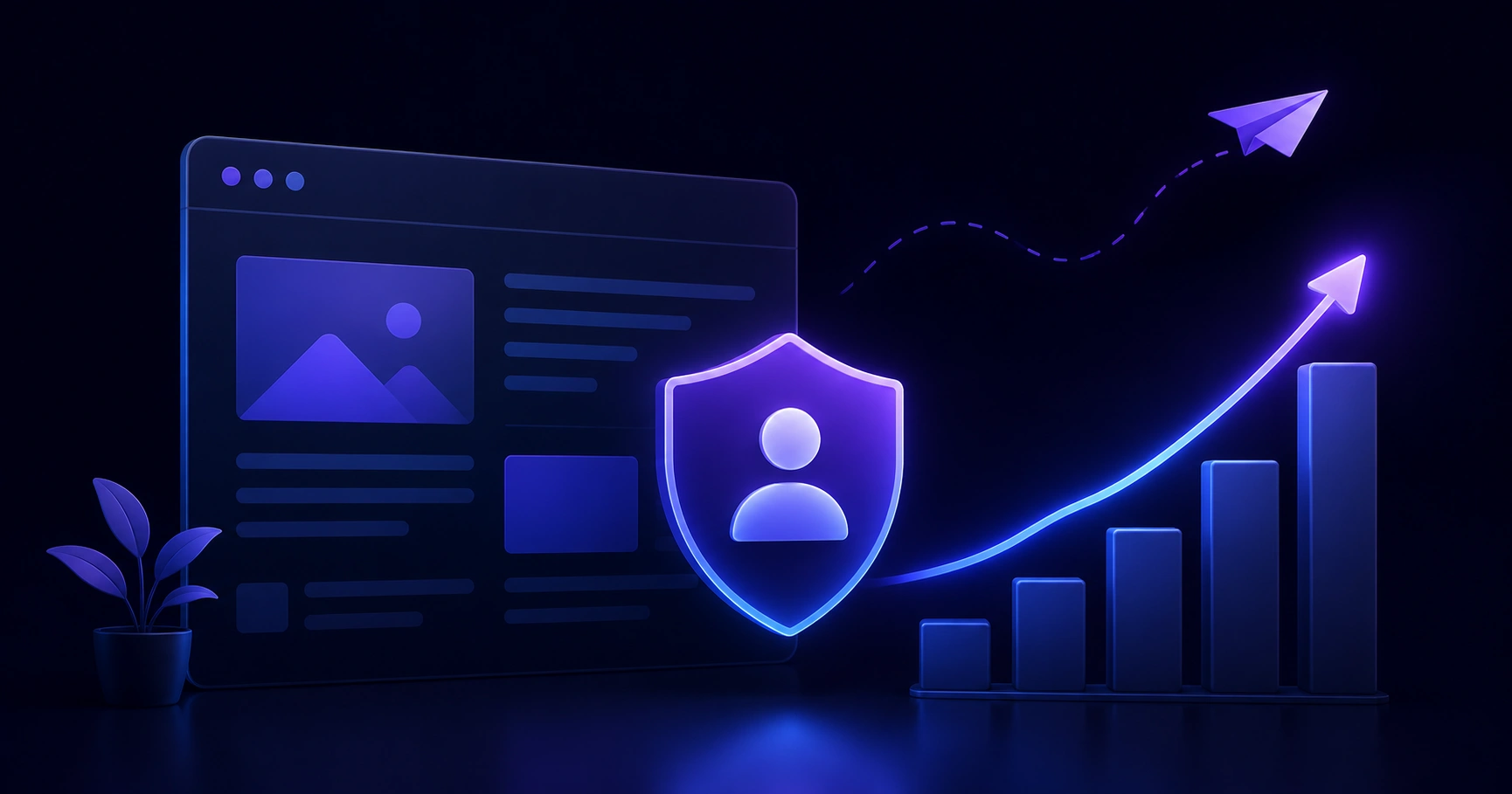 Blog bounce rate reduction concept dashboard