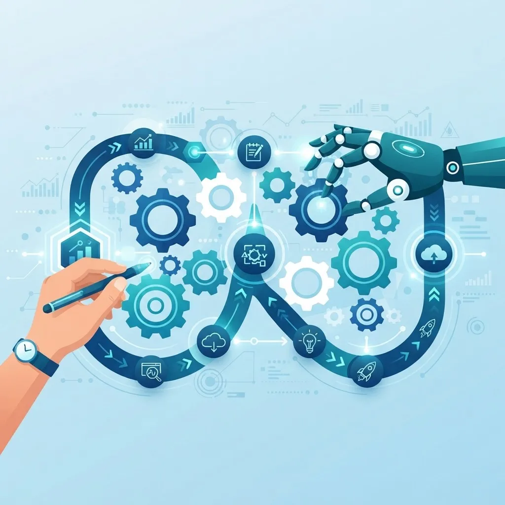 Human and AI collaboration workflow