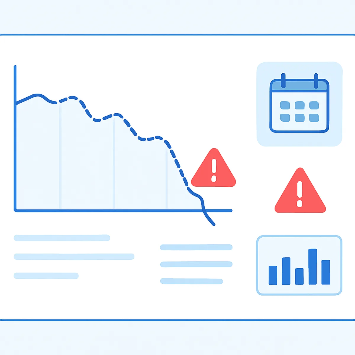 Identify algorithm penalty traffic drop