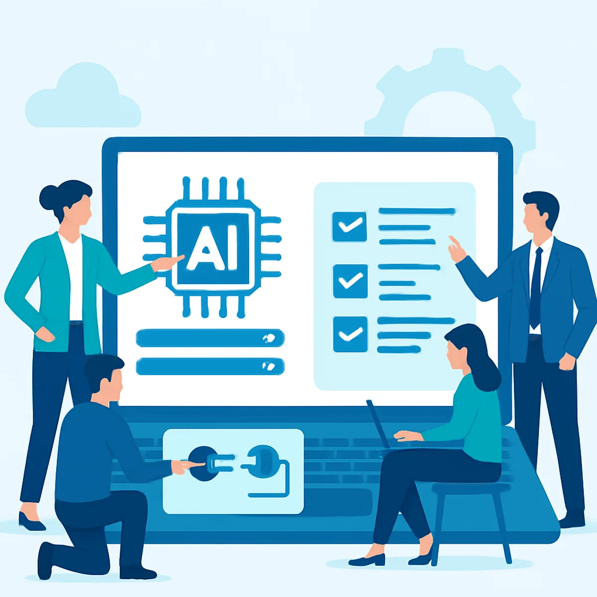 Implementing an AI accounts payable co-worker in a business