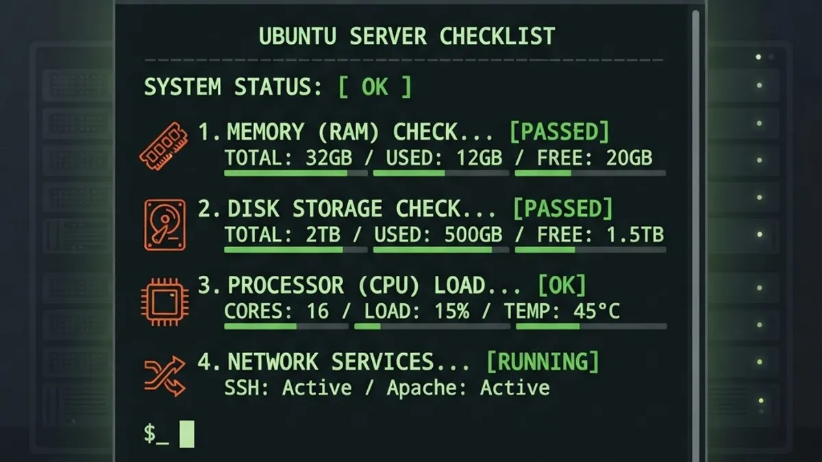 Ubuntu server requirements checklist for installing MongoDB