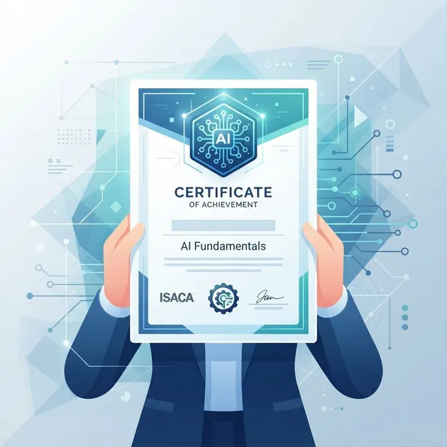 ISACA AI Fundamentals Certificate cover illustration