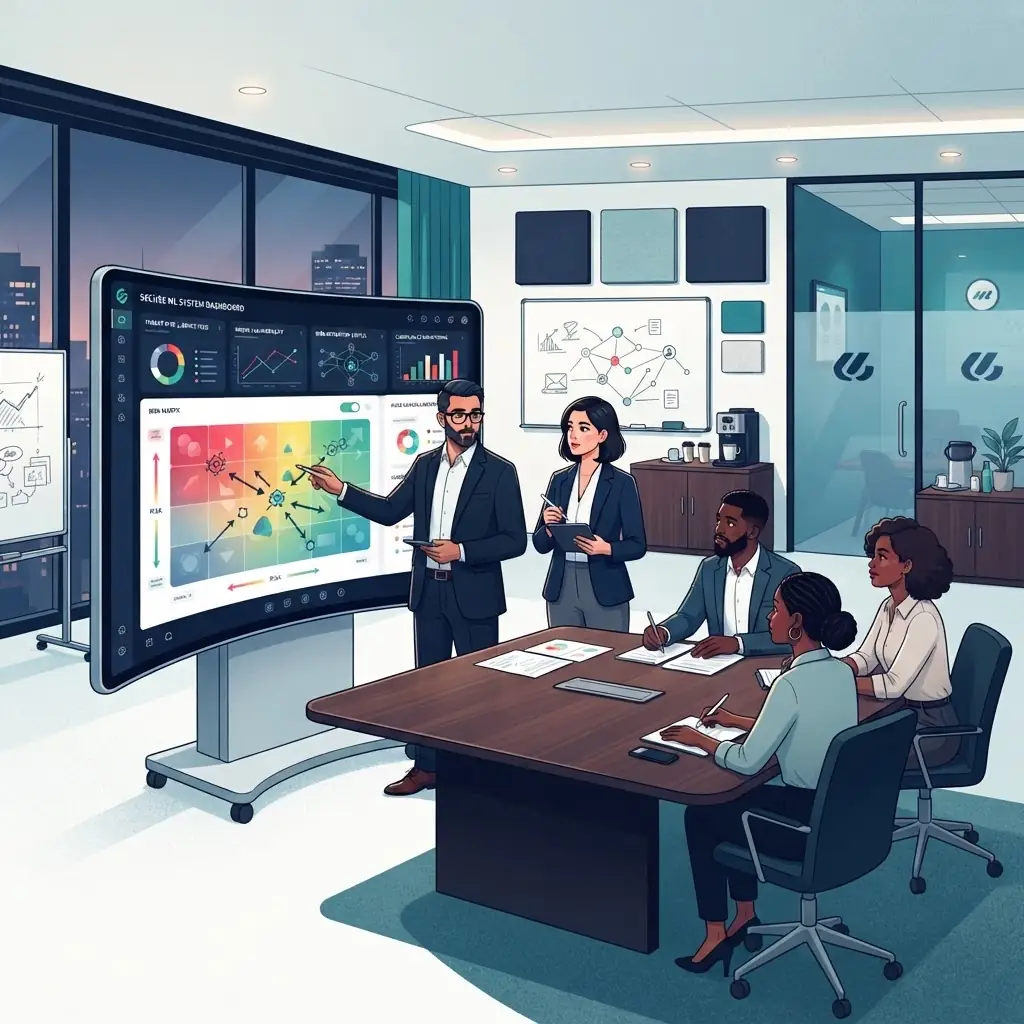 Team assessing risks across the AI lifecycle