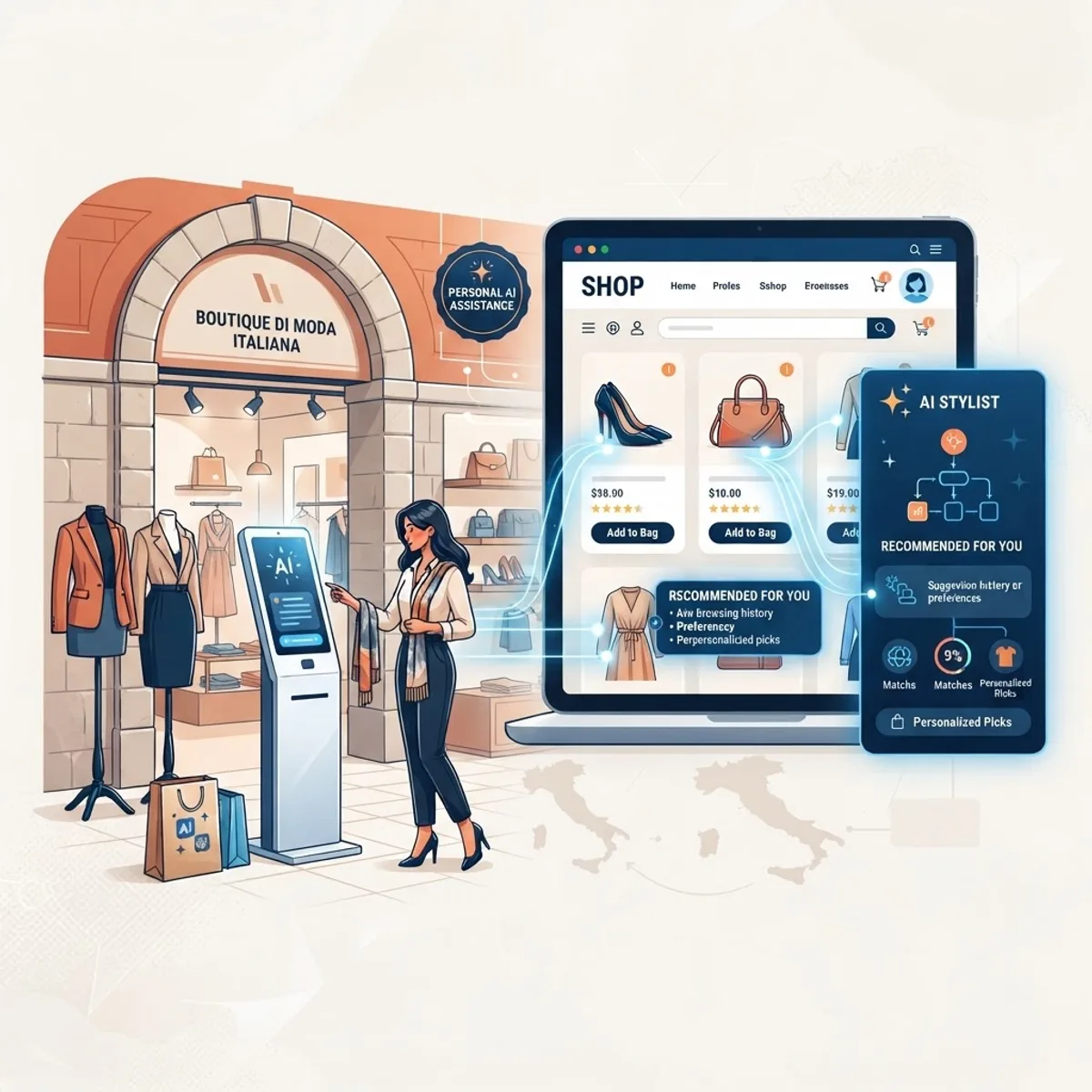 Italian retail and e-commerce AI personalization