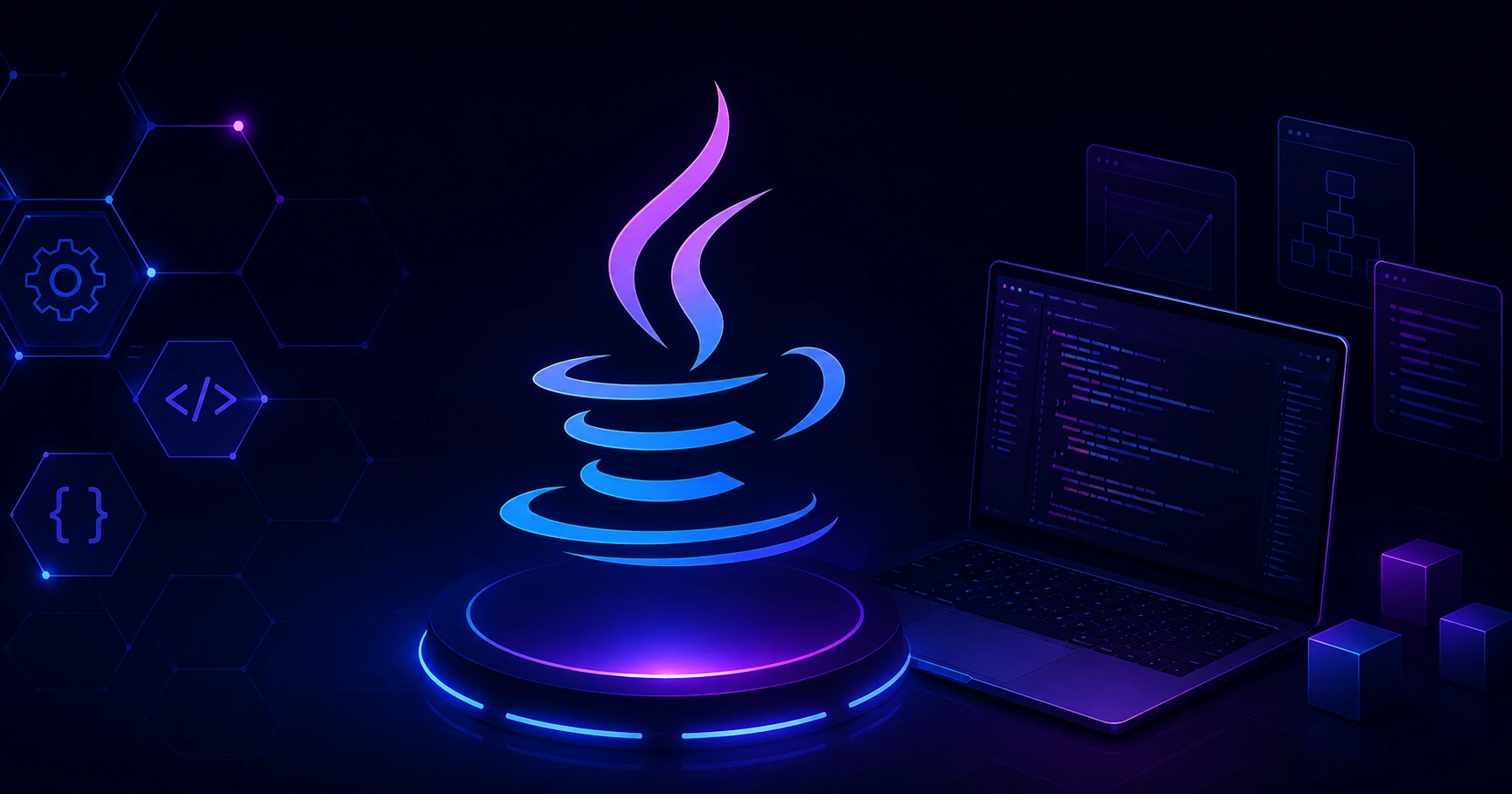 Java app development company workspace with Spring Boot code on screen