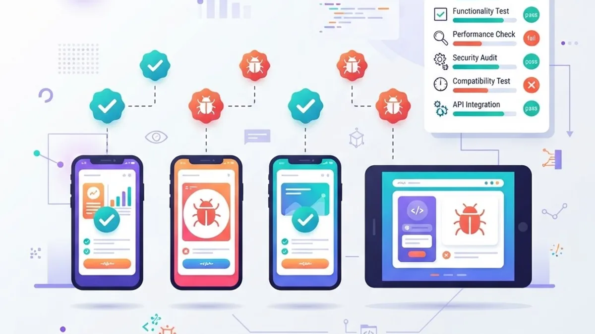 Mobile app testing across devices