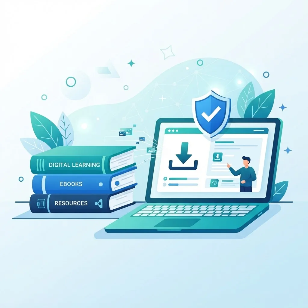 Legal safe learning resource downloads