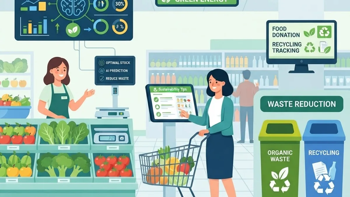 AI reducing food waste and improving supermarket sustainability