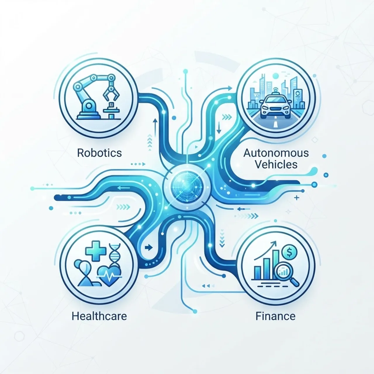 Liquid intelligence use cases illustration