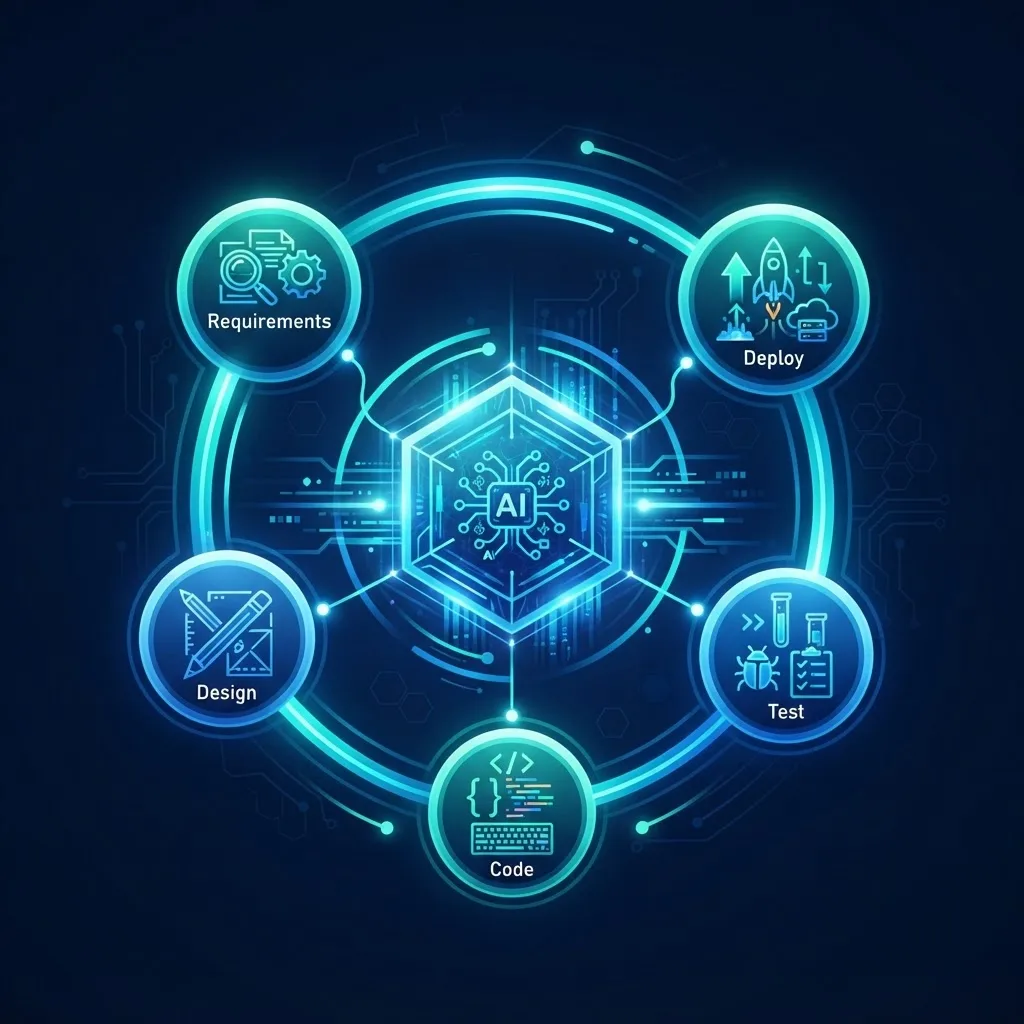AI infused software development lifecycle diagram