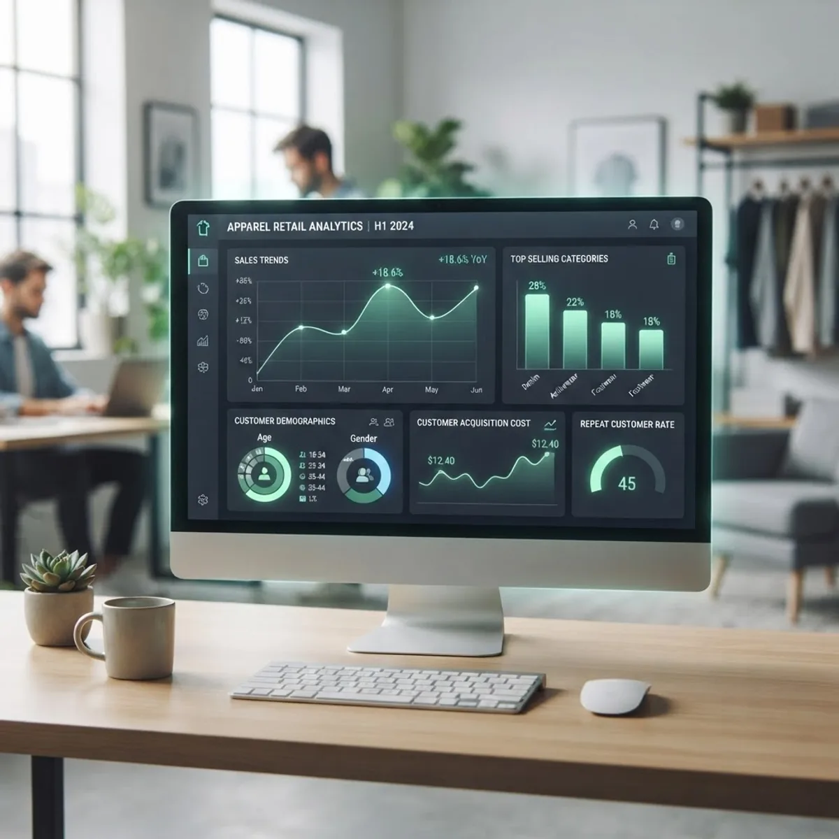 AI retail analytics dashboard