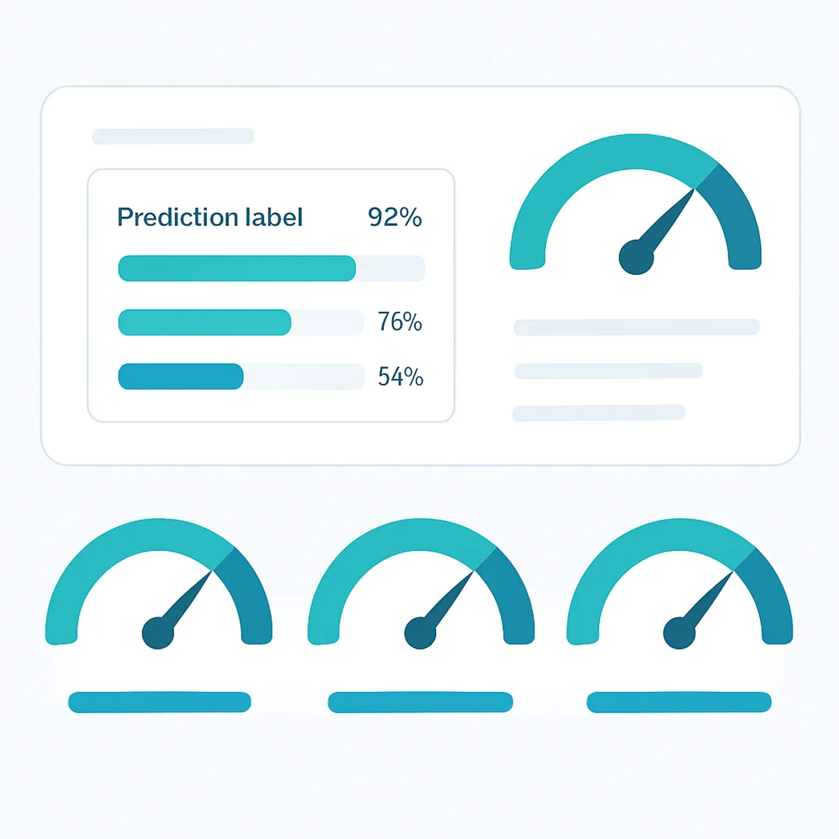 Machine learning confidence score dashboard