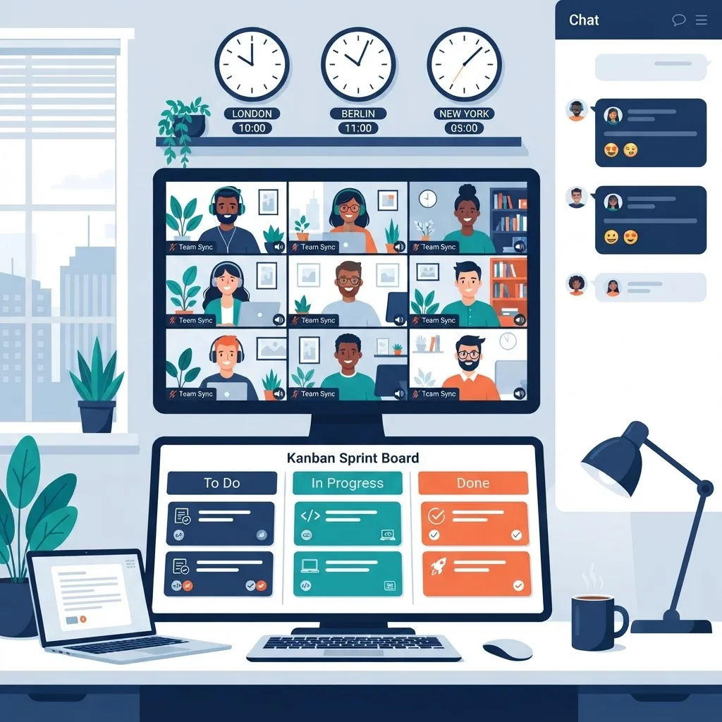 Managing remote web development teams across timezones