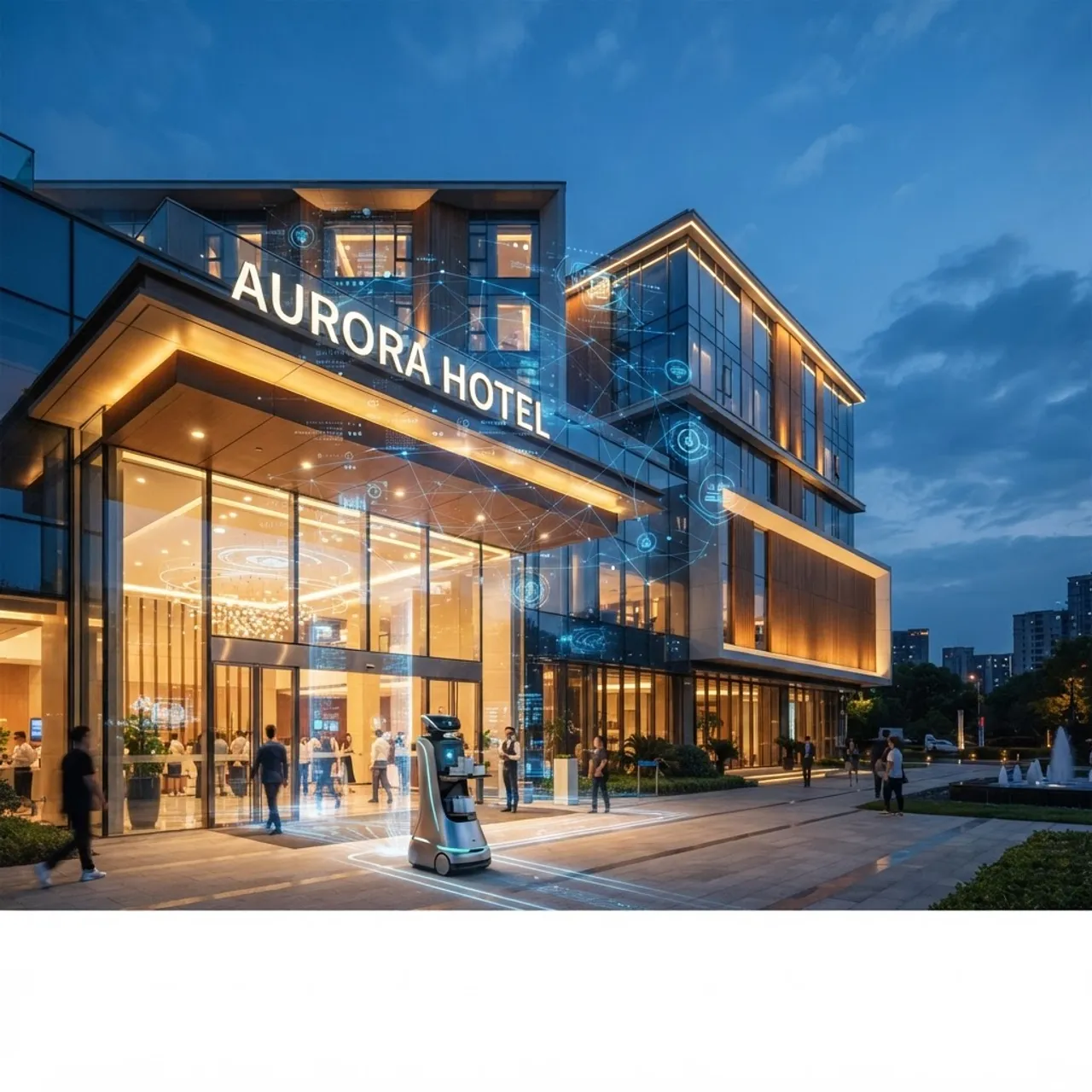 The future of AI in hospitality with a connected modern hotel