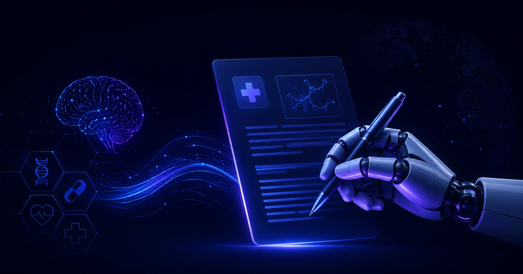 AI in medical writing cover illustration