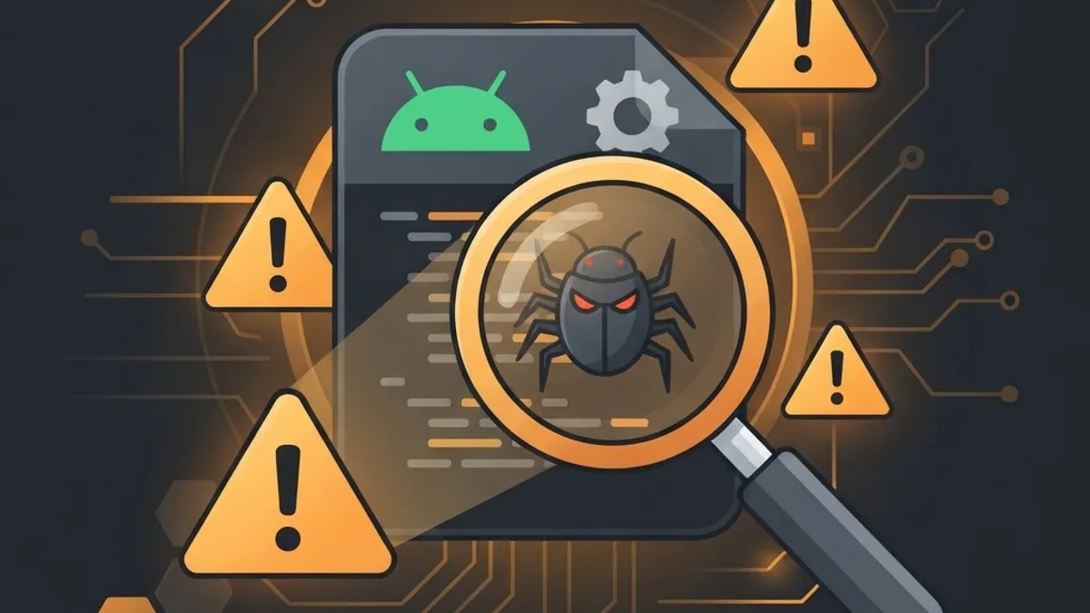 Malware warning signs in modified APK files