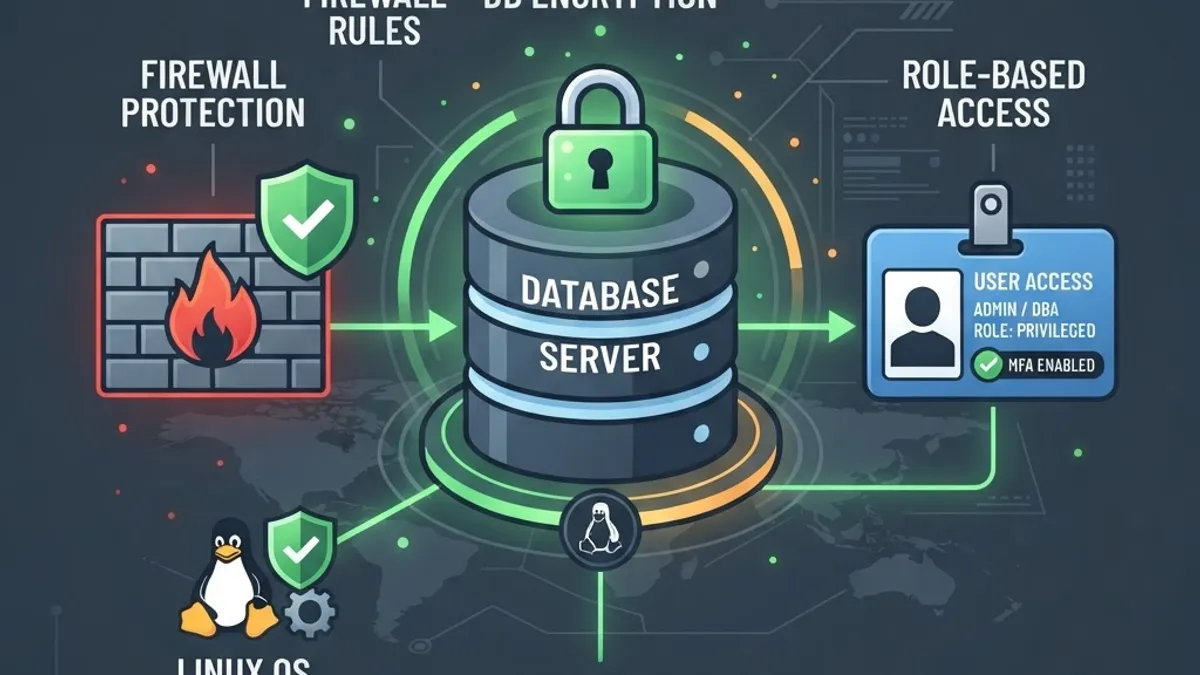 MongoDB authentication and firewall hardening on an Ubuntu server
