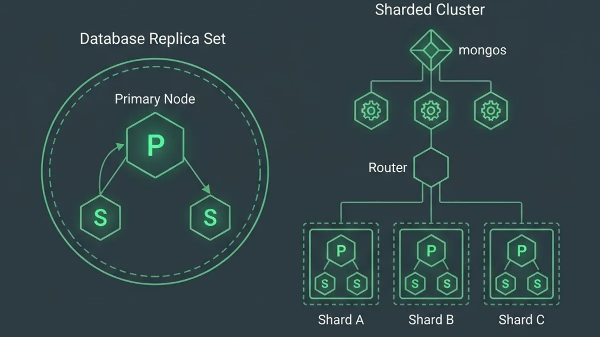 MongoDB replica set and sharded cluster design
