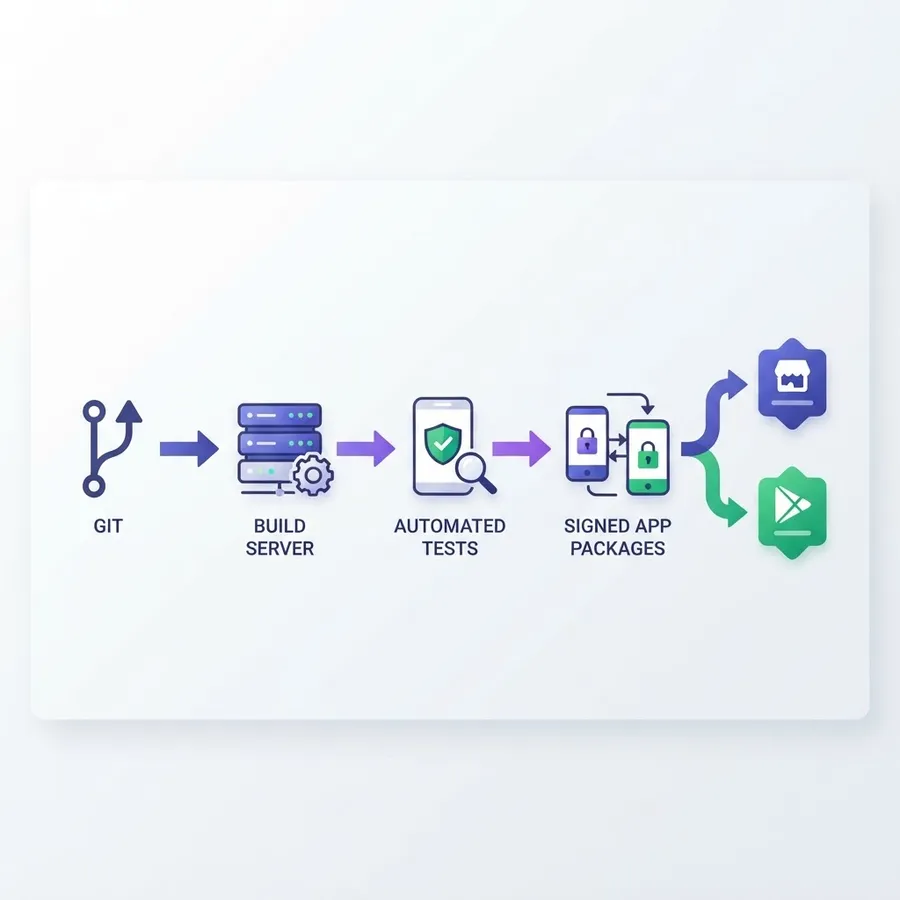 .NET mobile app deployment pipeline