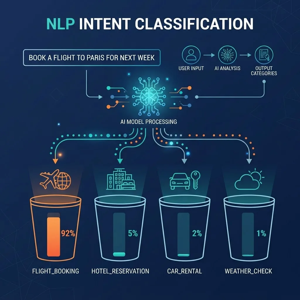 NLP intent classification diagram