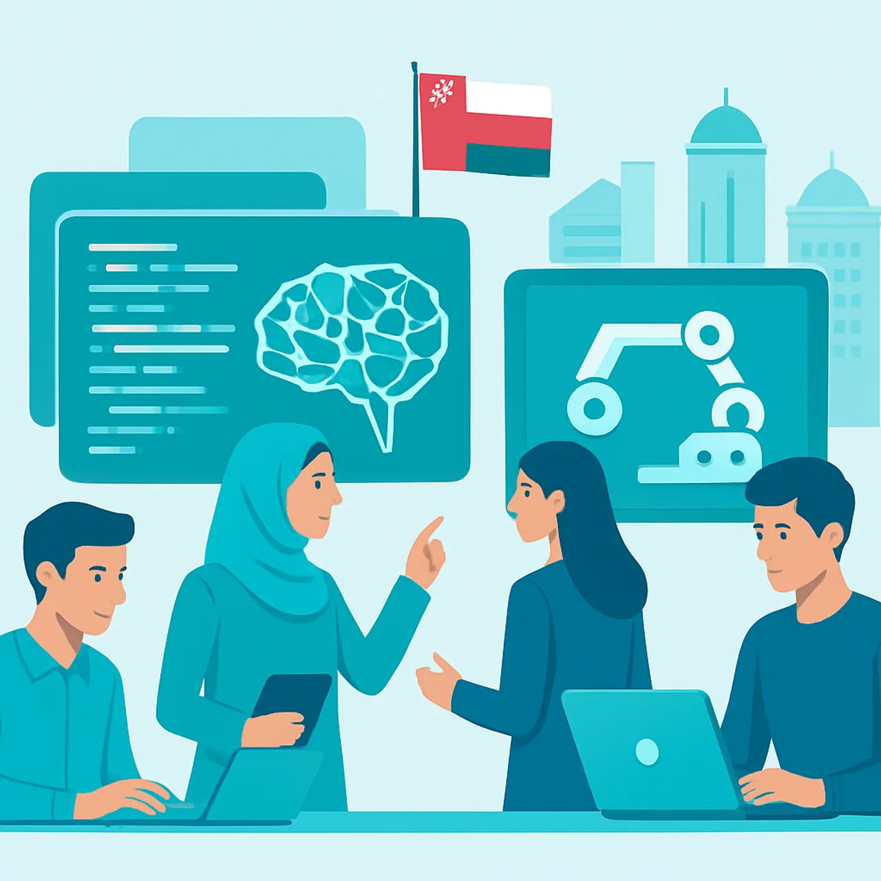 AI education and skills development for students in Oman