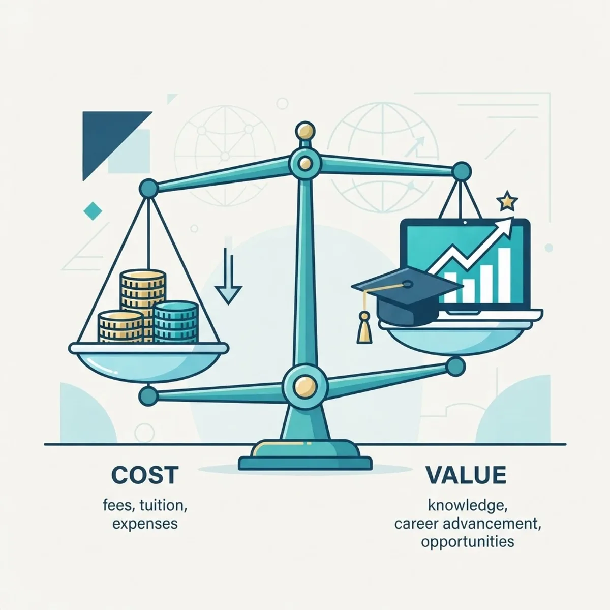Comparing the cost and value of an online MSc in AI