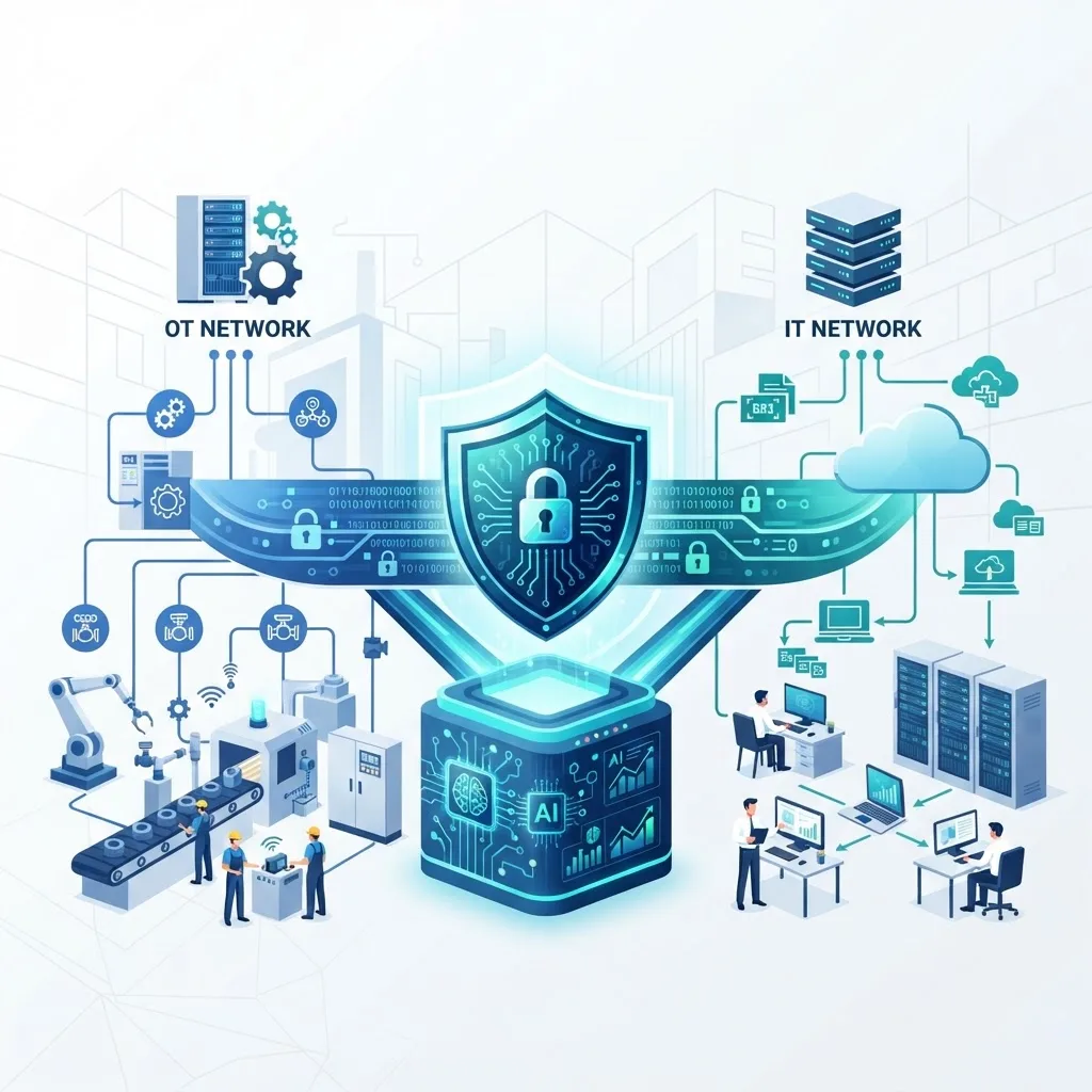 OT and IT convergence secured by an AI layer