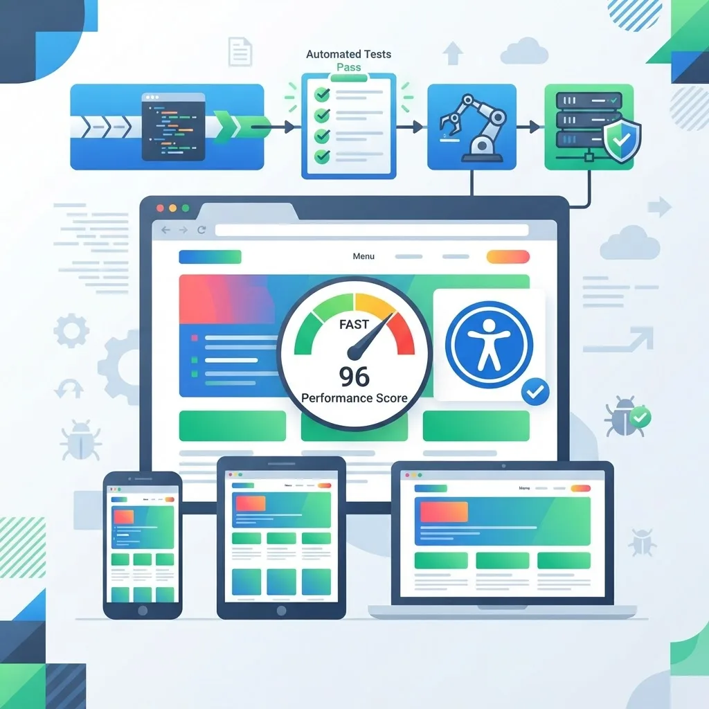 Quality assurance and performance testing for outsourced websites