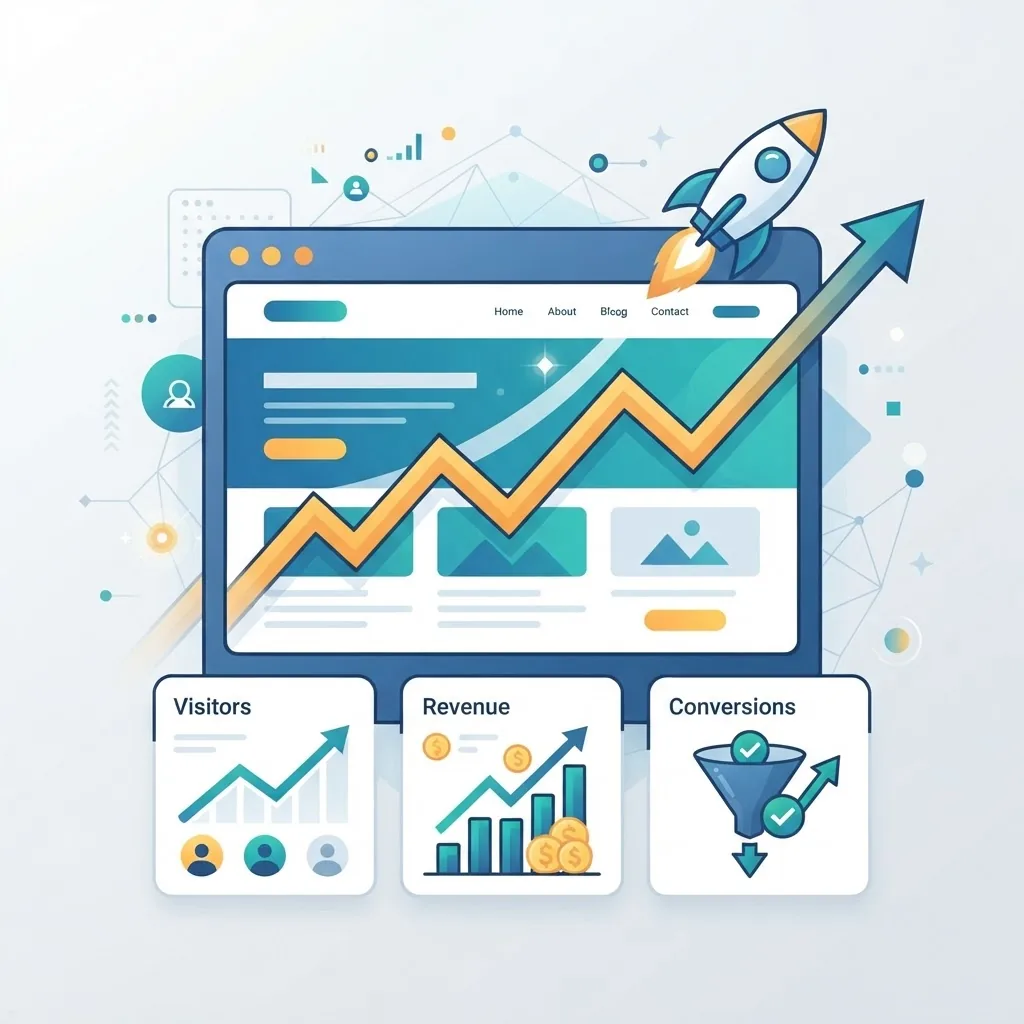 Business growth and ROI after launching an outsourced website