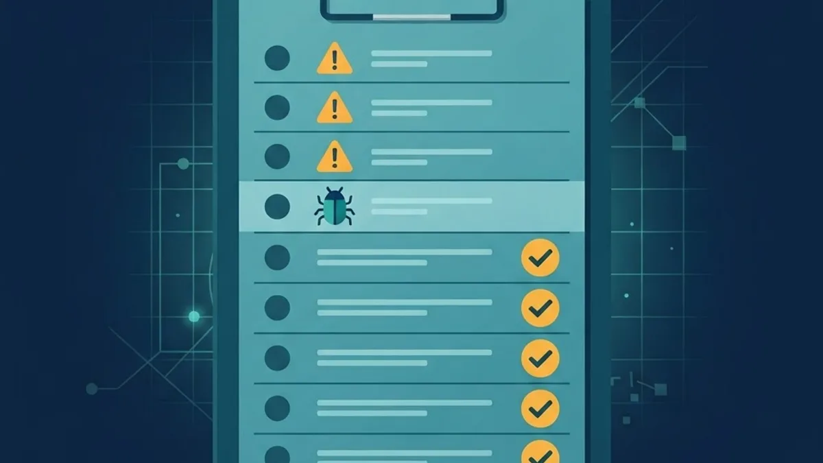 Web application vulnerability checklist illustration