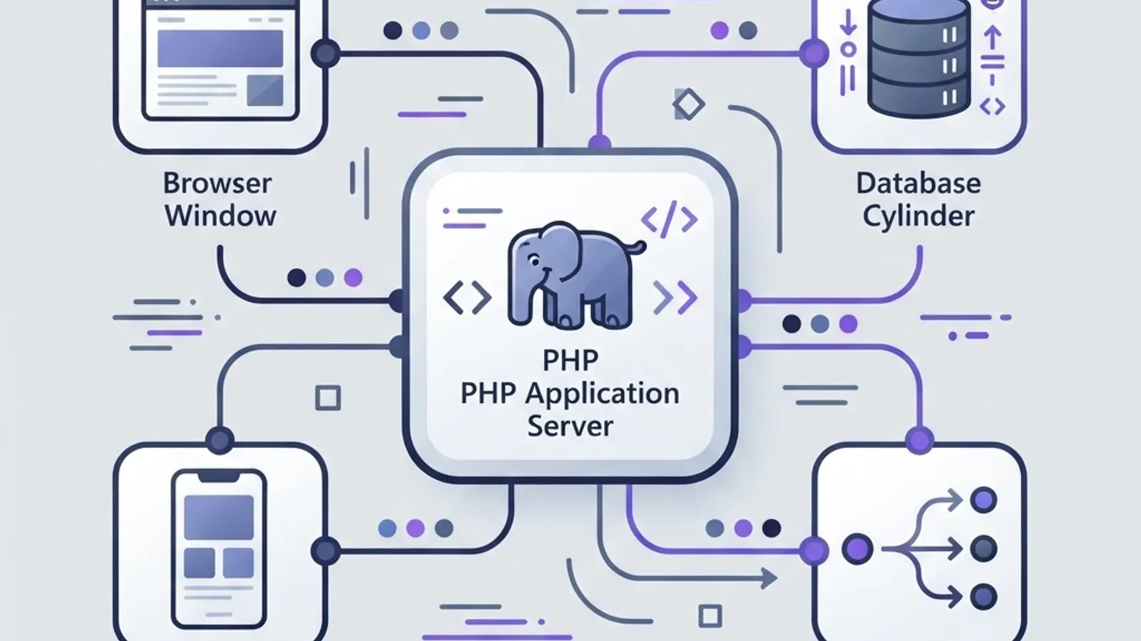 Illustration of what a PHP web application development company delivers
