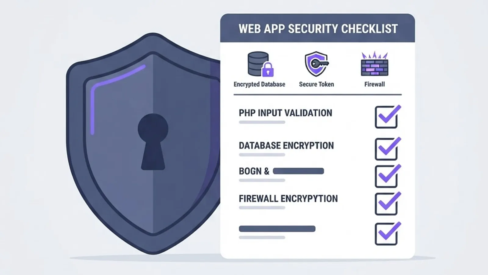 Security checklist for PHP web applications