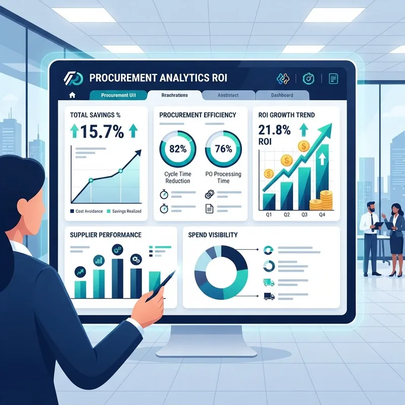Procurement analytics ROI metrics
