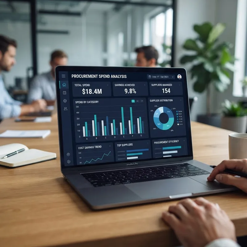 Procurement spend analysis dashboard
