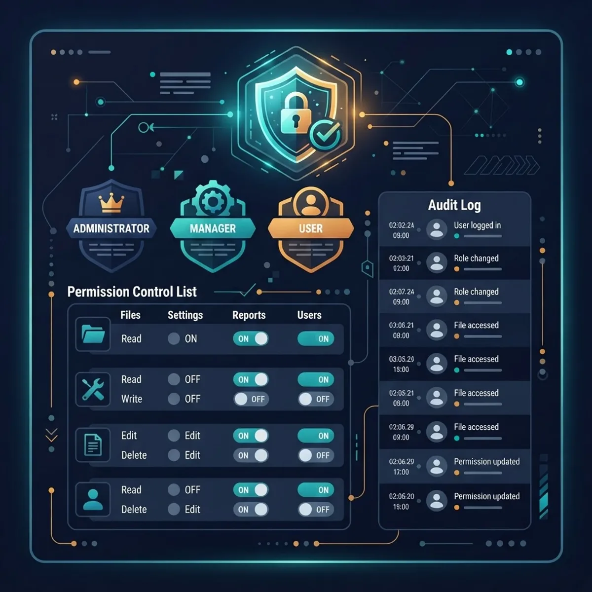 PythonQA security and role-based access control