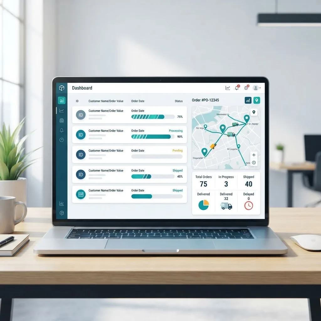 Real-time purchase order status dashboard