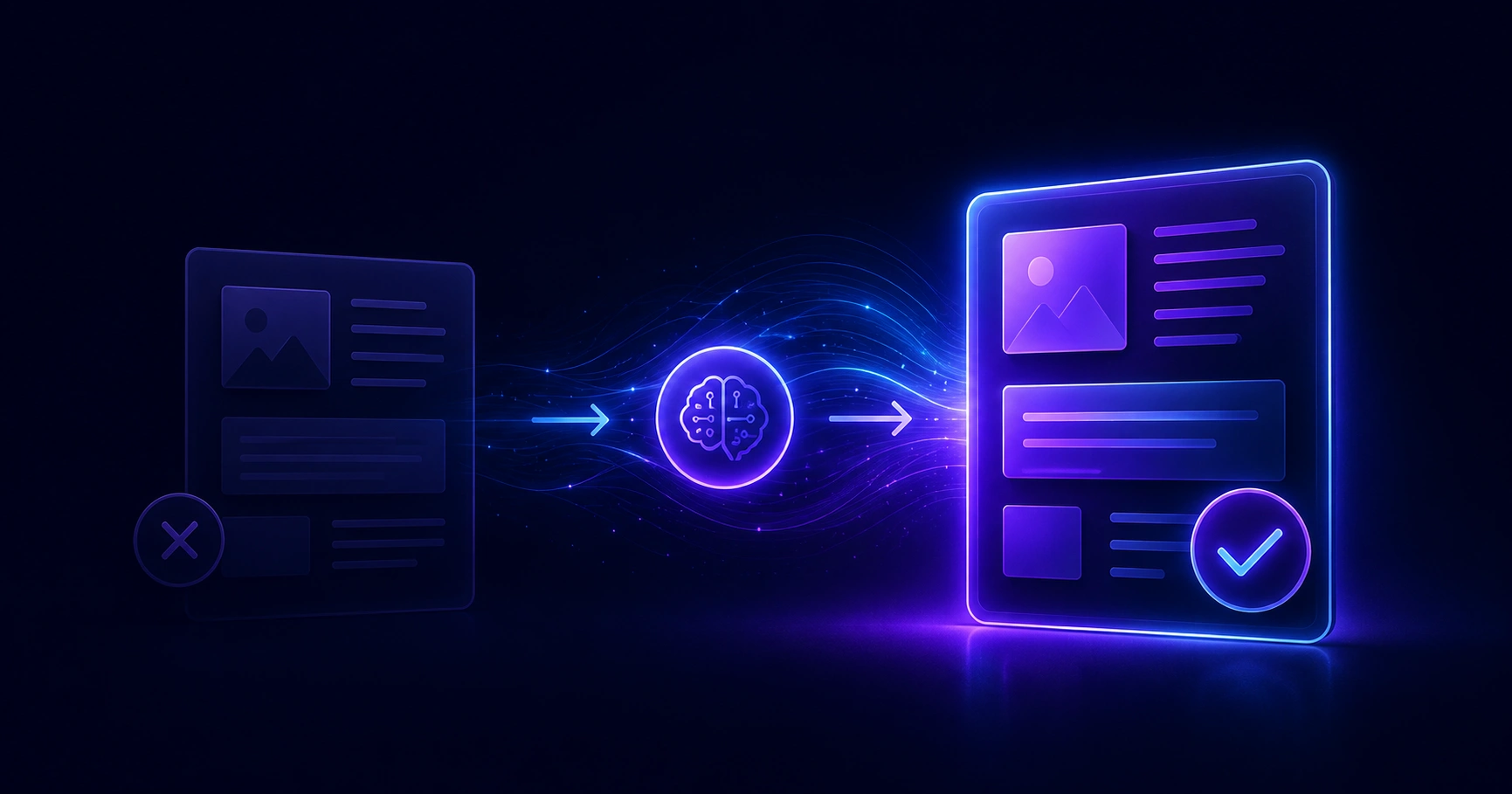 AI transforming a content strategy workflow