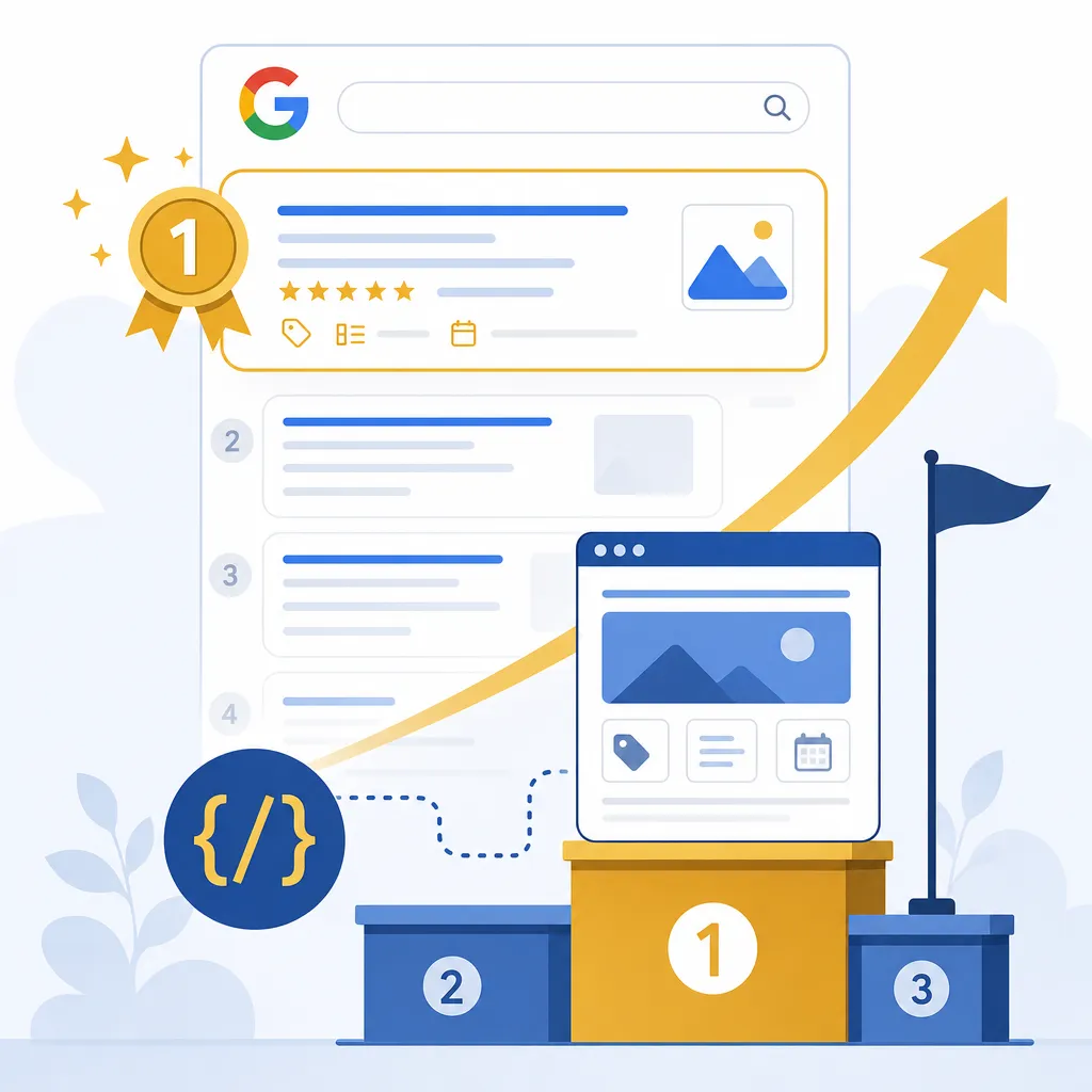 Website climbing to top of Google rankings
