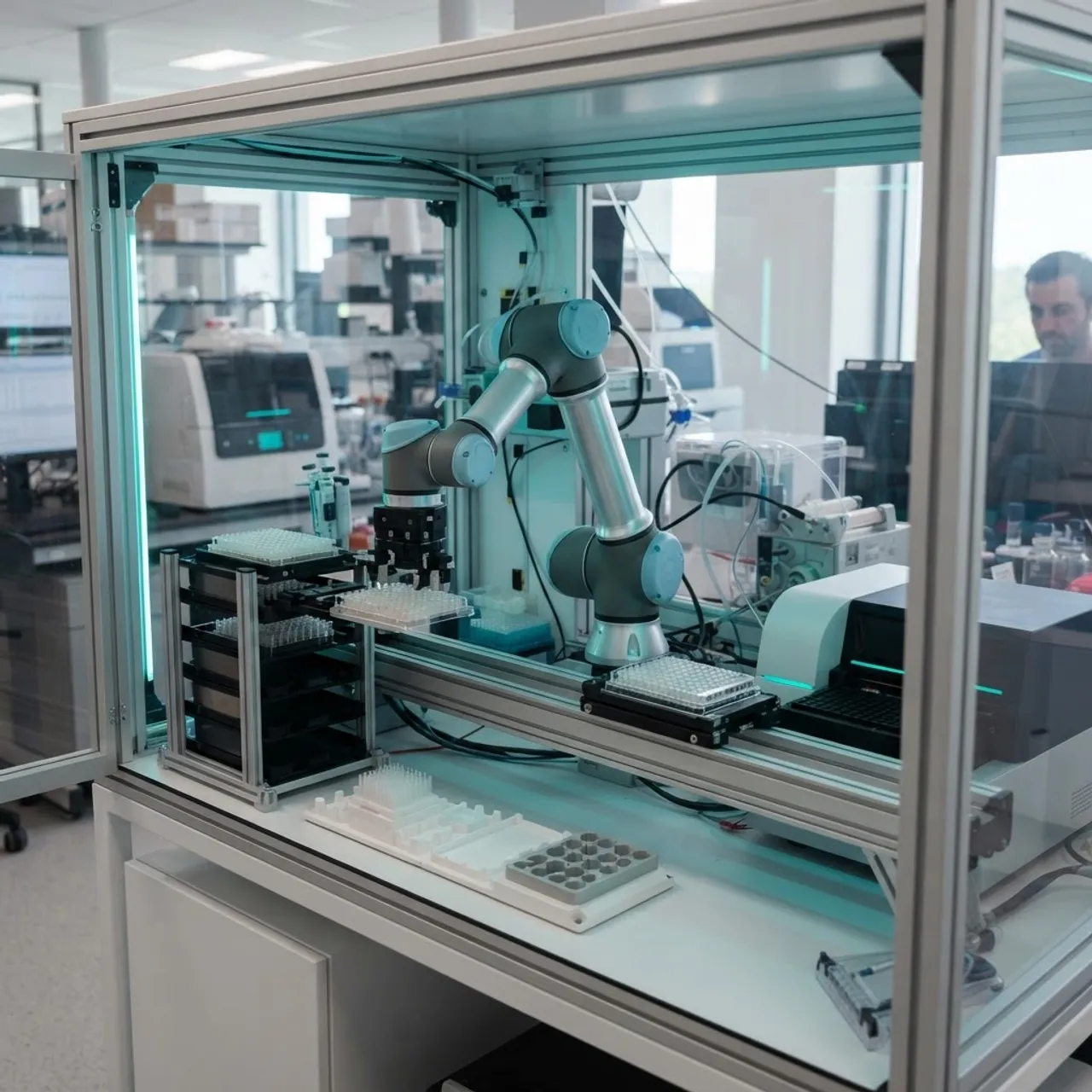 Self driving lab automation and robotics